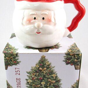 NIB Once Upon A Book Club Christmas Santa Mug, Christmas 2021
